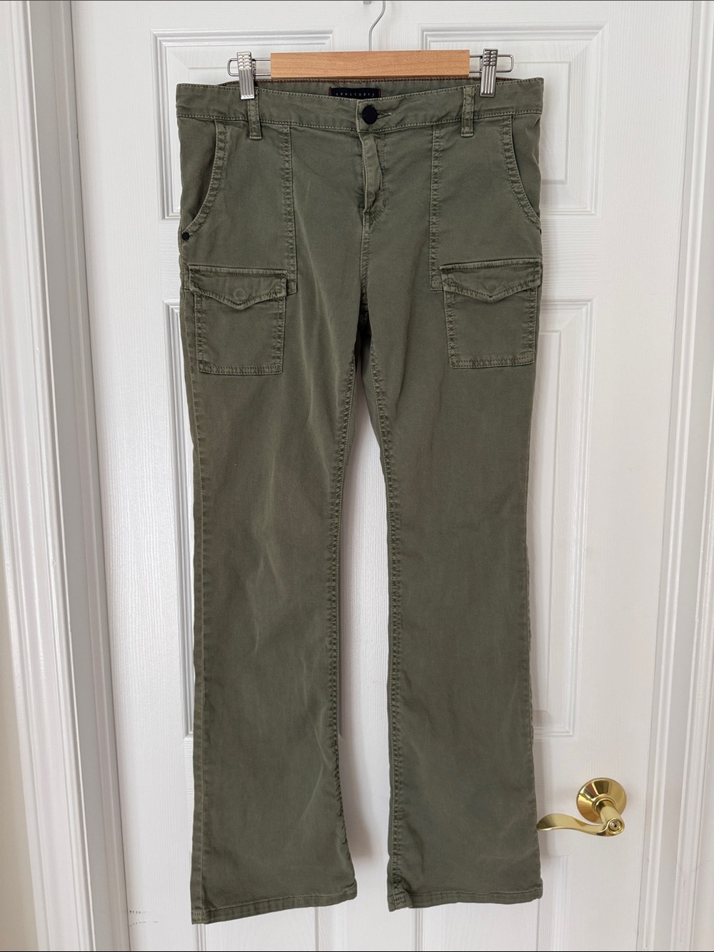 Sanctuary Women’s Cargo Pants | Size 31 | Olive Green | Flared Leg